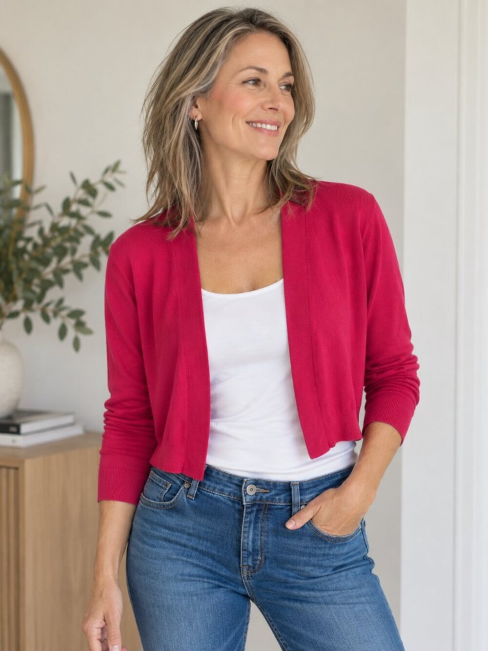 WHBM  Fuchsia Shrug - Size Small 2 - *Worn Once*